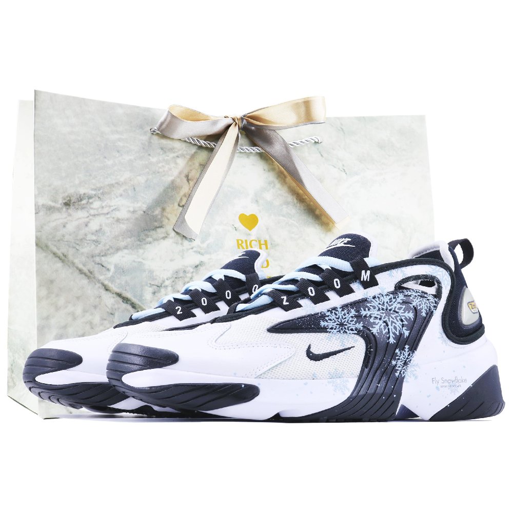 Nike Zoom 2K Slip Resistant, Abrasion Resistant, Breathable Low Top Running Shoes Unisex White Blue