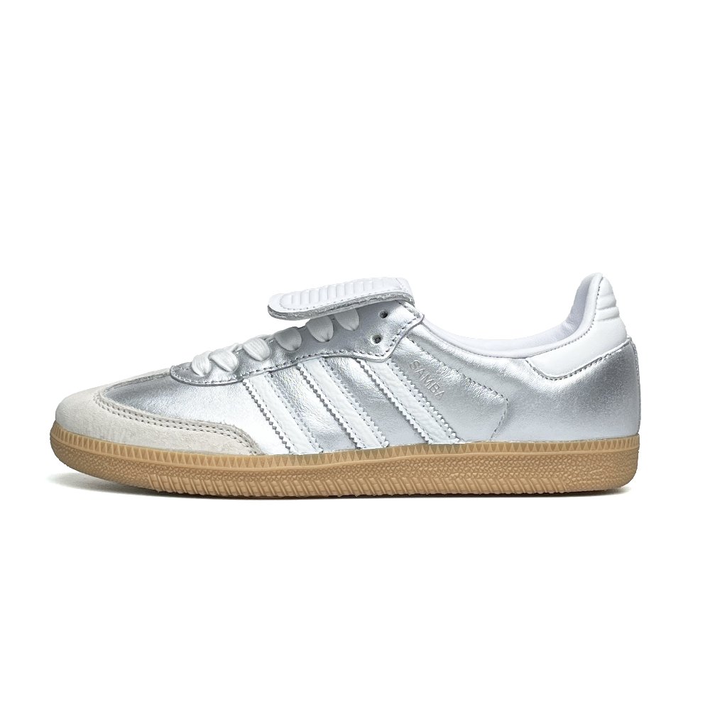 Adidas Originals Samba LT Anti Slip Wear Resistant Low Top Skateboard Shoes Unisex White Silver