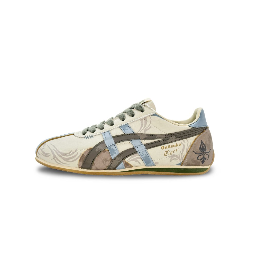 Onitsuka Tiger Runspark Wear resistant And Lightweight Low Top Casual Running Shoes Unisex Brown