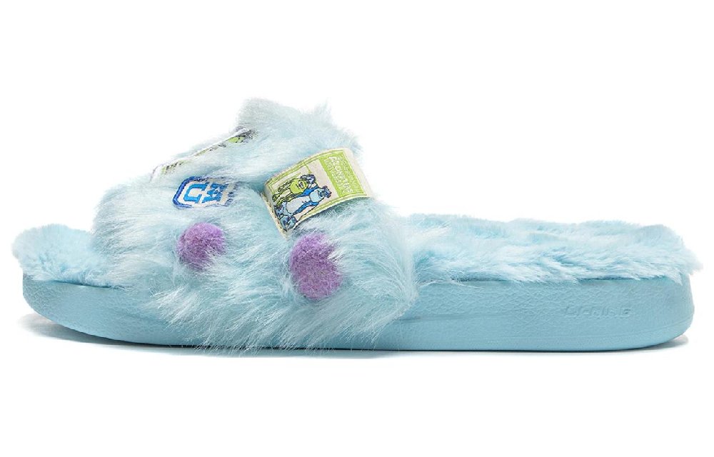 DISHINIGUAISHOUDAXUE x LiNing Slide Slippers Women's Blue