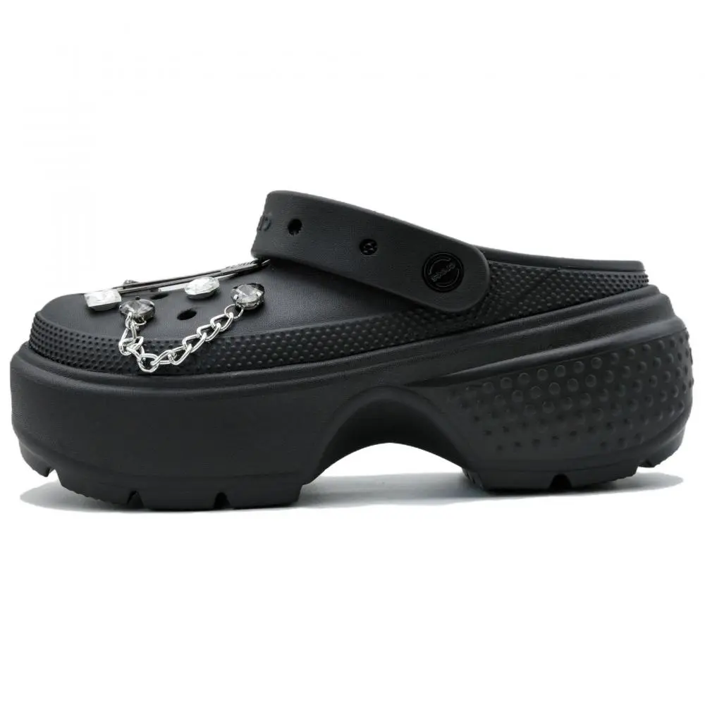 Crocs Stomp Gender Pins Clogs Unisex Black
