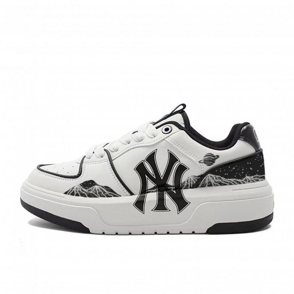 MLB Chunky Liner Lightweight And Breathable Low-Top Skateboard Shoes Unisex Black White