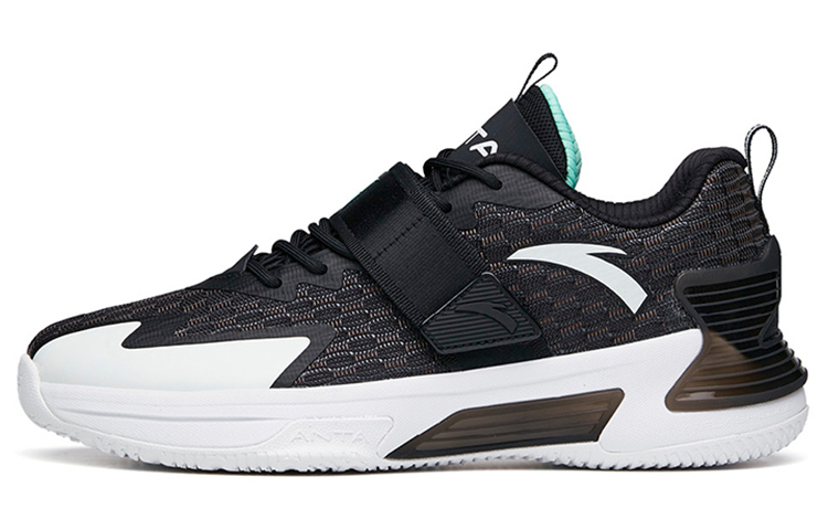 Anta Hengsao3 Abrasion Resistant Breathable Low Top Basketball Shoes Men's Black