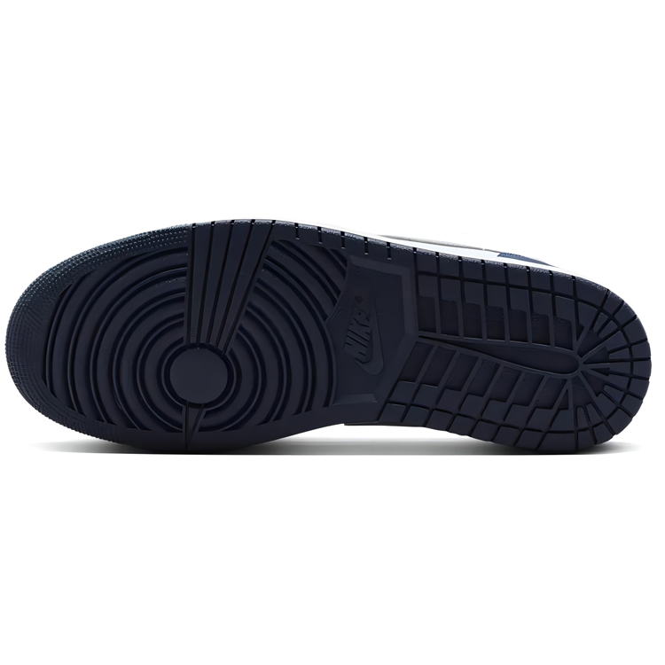 Jordan Air Jordan 1 Anti-Slip Wear-Resistant Low-Top Vintage Basketball Shoes Men's White Blue купить в интернет-магазине Yoocart с быстрой доставкой по России.