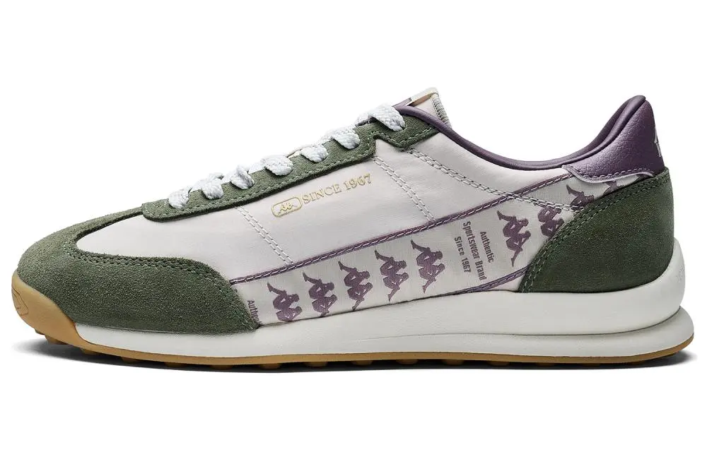 Kappa SERIES Back to Back Wear resistant And Lightweight Low Top Casual Shoes Women's Malt Beige Army Green