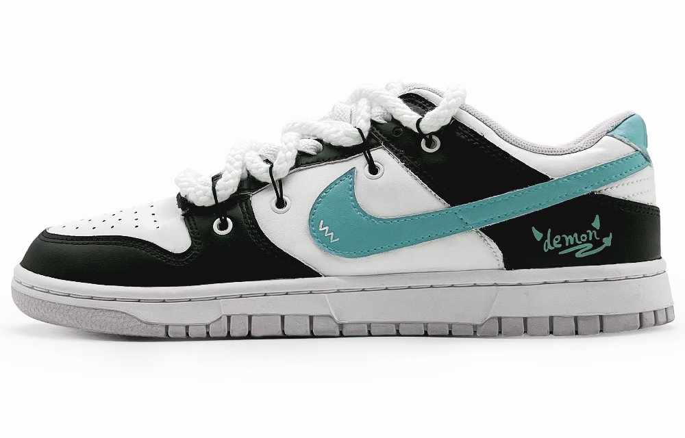 Nike Dunk 'Pure Platinum' Slip-Resistant Cushioning Abrasion-Resistant Low-Top Skateboard Shoes Men's Black Green