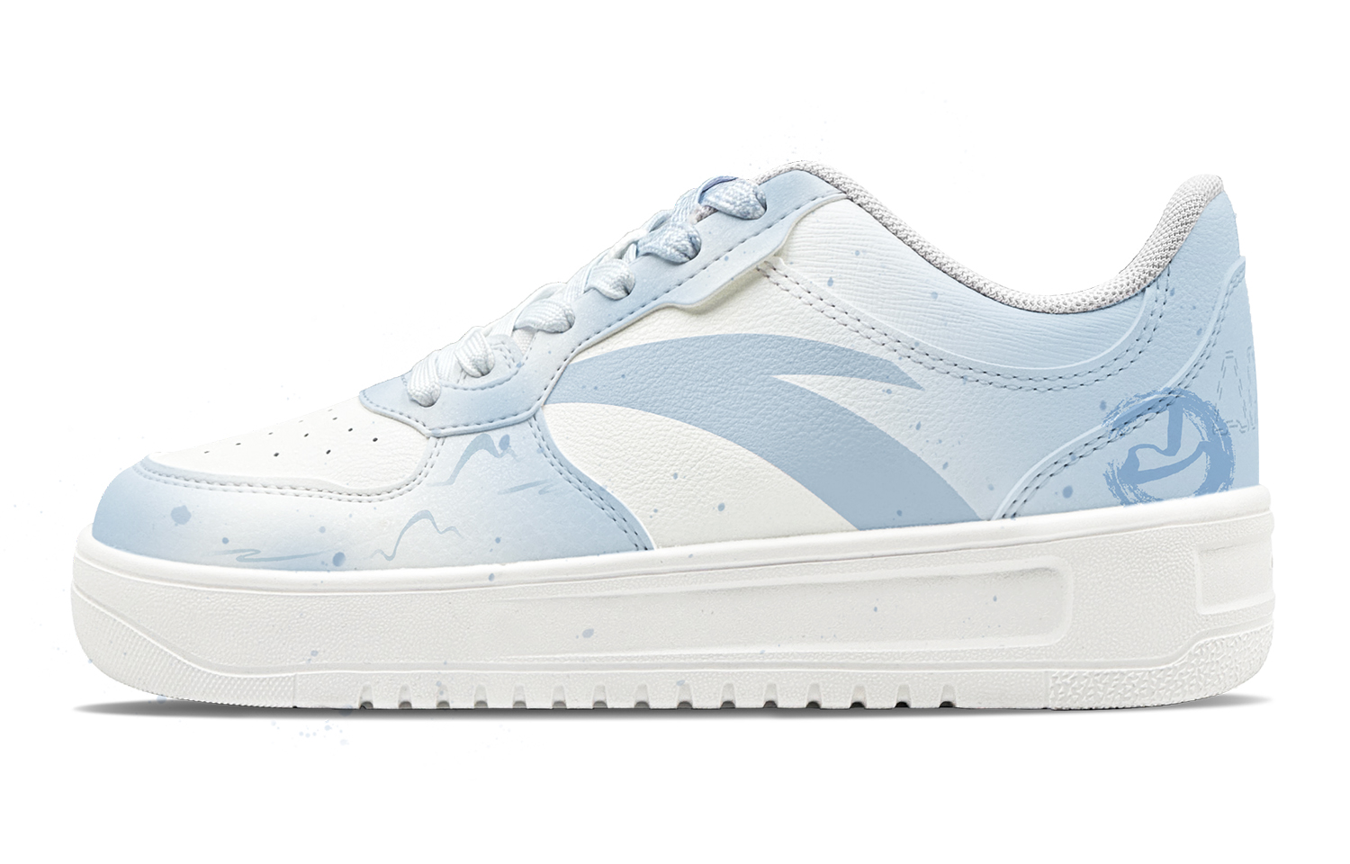 Anta Anti-Slip Wear-Resistant Low-Top Skateboard Shoes Men's Blue Green Mismatched купить в интернет-магазине Yoocart с быстрой доставкой по России.