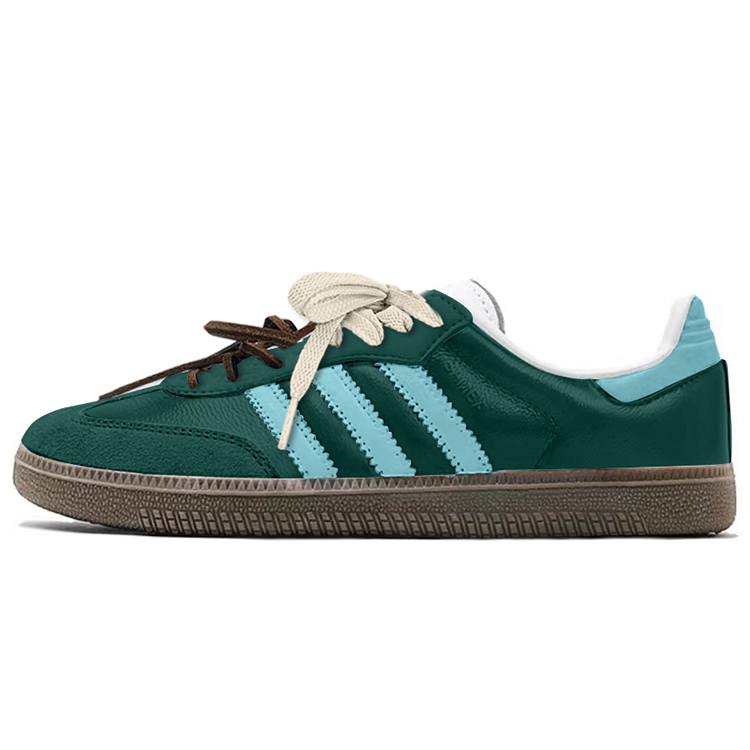 Adidas Originals Samba Anti Slip Wear Resistant Low Top Skateboard Shoes Unisex Green Blue купить в интернет-магазине Yoocart с быстрой доставкой по России.