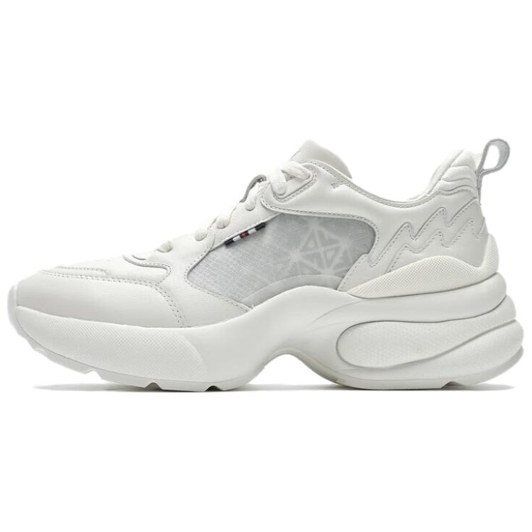 FILA Drop Anti-Slip Wear-Resistant Low-Top Chunky Sneakers Women's Snow White