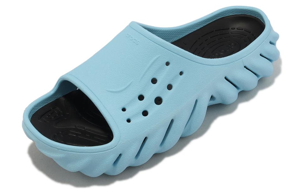Crocs Echo Slide Slippers Unisex Blue Black