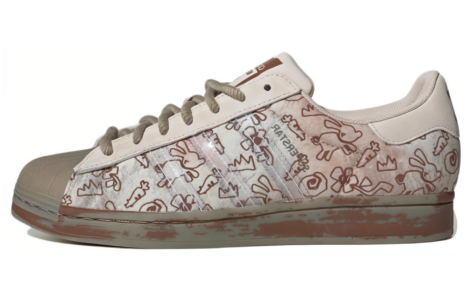 Adidas Melting Sadness X Superstar 'Allover Graphics Clear Brown'
