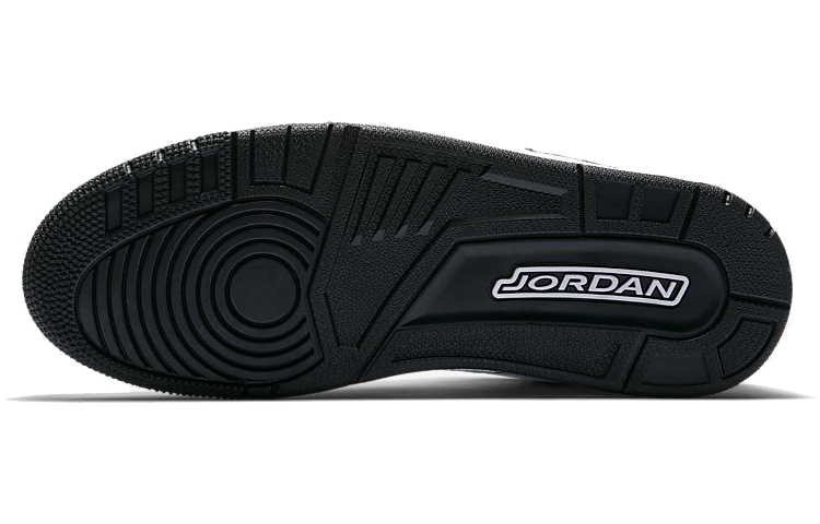 Jordan Courtside 23 Anti Slip Wear Resistant Mid Top Vintage Basketball Shoes Men's Black White