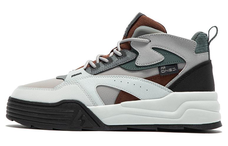 361° Thermal High Top Winter Padded Skateboard Shoes Men's Gray Black