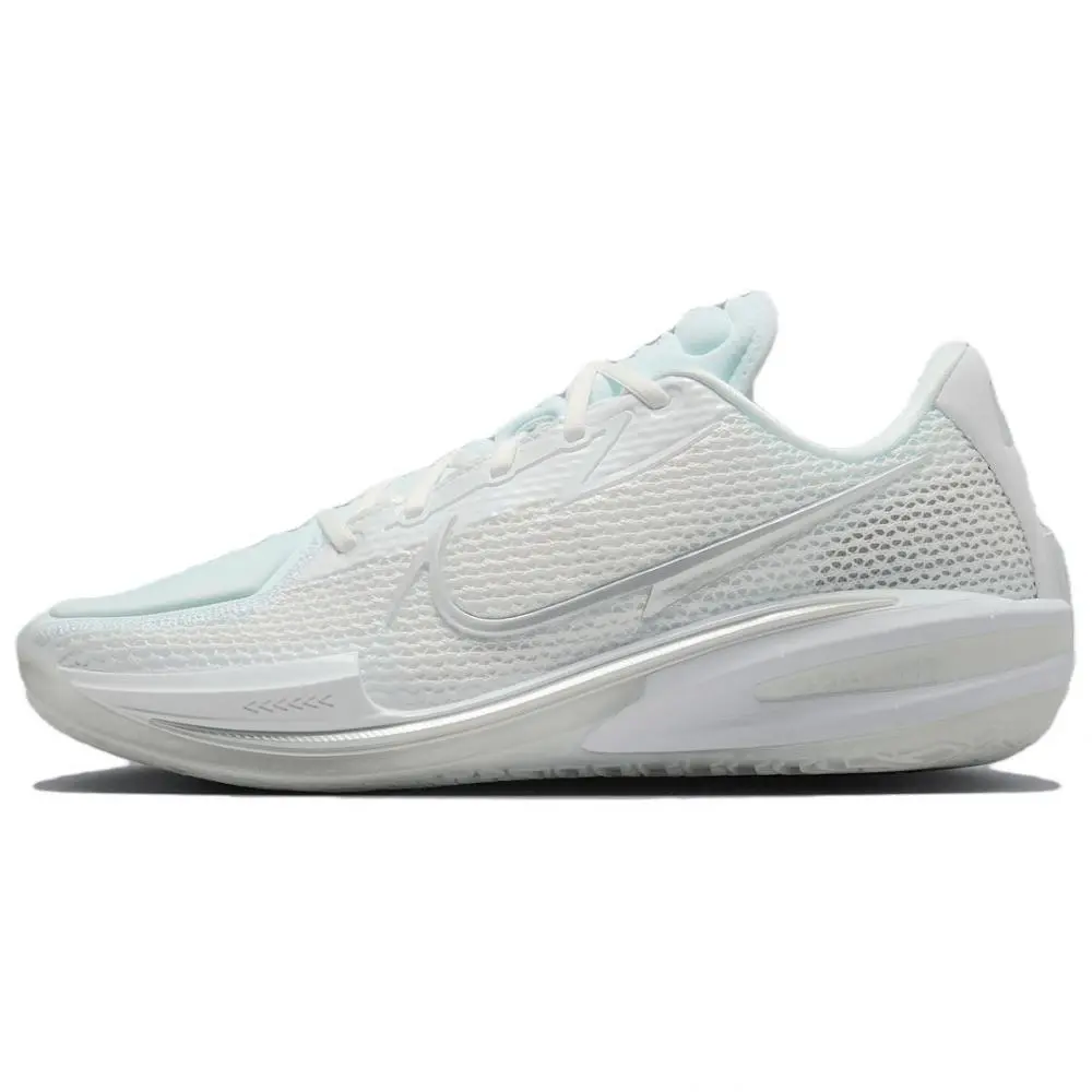 Nike Air Zoom GT Cut Abrasion Resistant Low top Basketball Shoes Unisex White Overseas Version