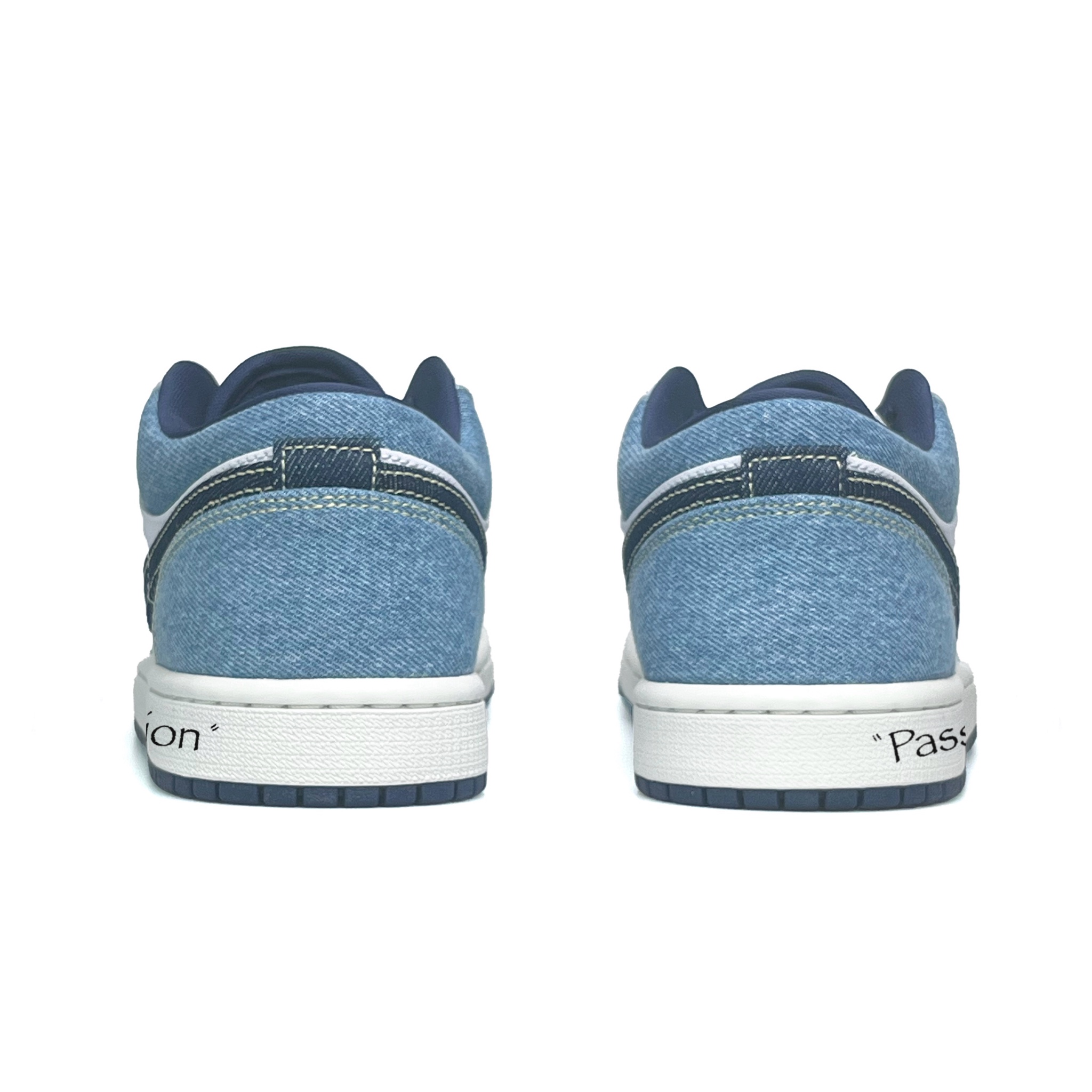 Jordan Air Jordan 1 Vassell Anti Slip Wear Resistant Low Top Vintage Basketball Shoes Men's White Blue купить в интернет-магазине Yoocart с быстрой доставкой по России.