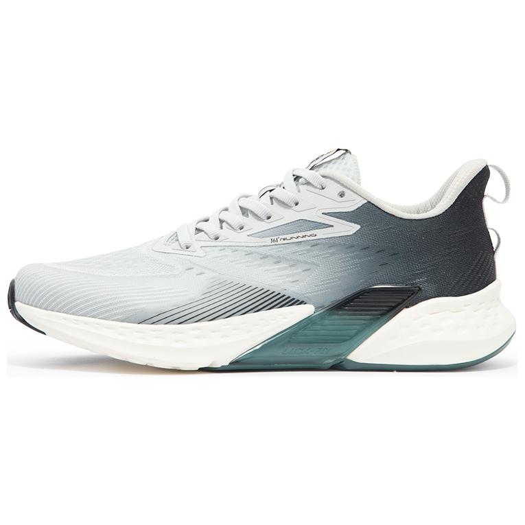 361° Cushioning, Wear Resistant Low Top Running Shoes Men's Gray Black