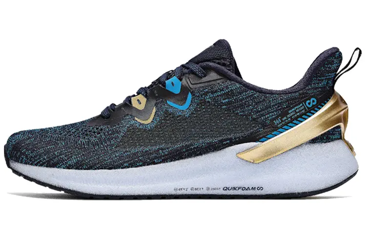 361° QU!K Energy Reversal Mens Running Shoes 'Black Gold'