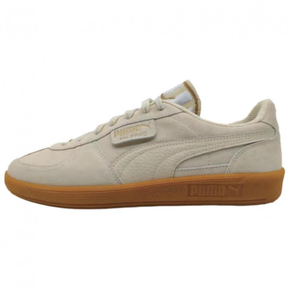 PUMA Palermo Anti Slip Wear Resistant Low Top Skateboard Shoes Unisex Apricot