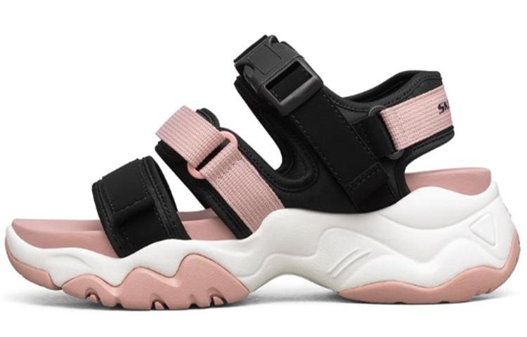 Skechers D'LITES Series Beach Sandals Women's Black/Pink