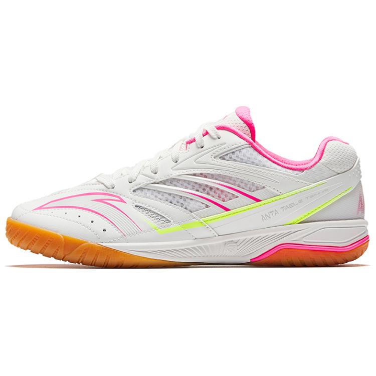 Anta Cushioned Slip-Resistant Coverage Low-Top Training Shoes Men's White Pink