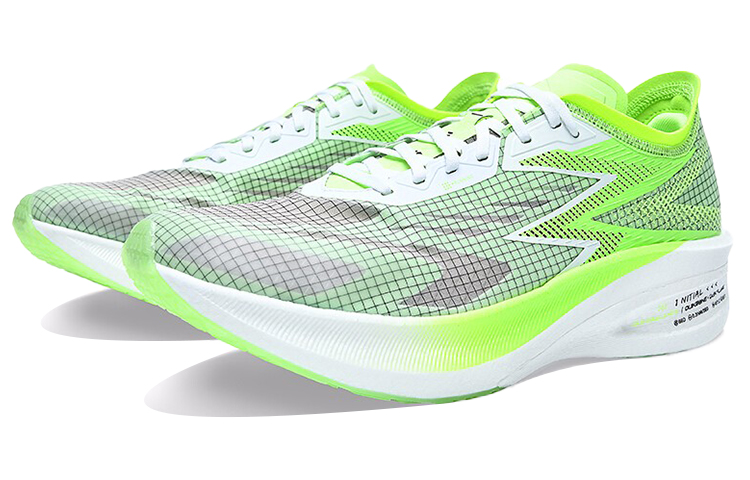 361° Feiran 1 Anti-Slip Wear-Resistant Low-Top Running Shoes Men's White Green