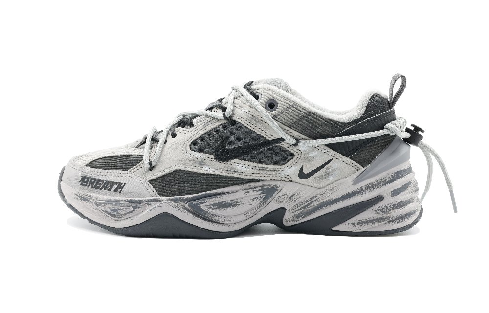 Nike M2K Tekno Blade Whirl Anti-Slip Wear-Resistant Low-Top Chunky Sneakers Unisex Gray