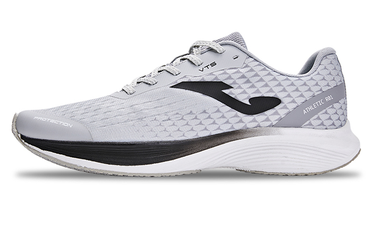Joma Cushioned Anti-Slip Wear-Resistant Breathable Lightweight Low-Top Training Running Shoes Men's Gray Black White