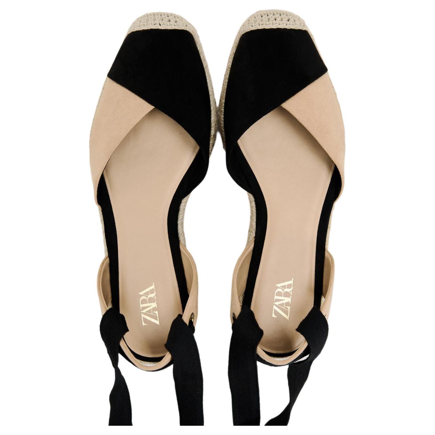 ZARA Casual Shoes 2cm Women's Beige Black купить в интернет-магазине Yoocart с быстрой доставкой по России.