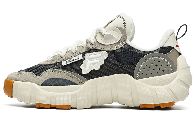 FILA FUSION BONE DX Spine Shoes Casual Shoes Women's Low-Top Shadow Gray/Snow White