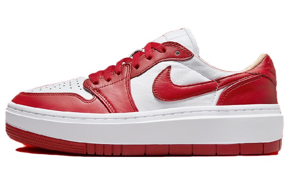 Jordan Air Jordan 1 Винтажные баскетбольные кроссовки Low Top Белый Красный Женские