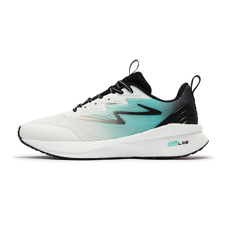 361° Popping Foam Anti Slip Wear Resistant Low Top Casual Running Shoes Men's Vivid Aqua Blue