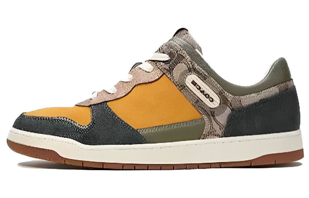 COACH C201 Low-Top Skateboard Shoes Men's Amazon Green