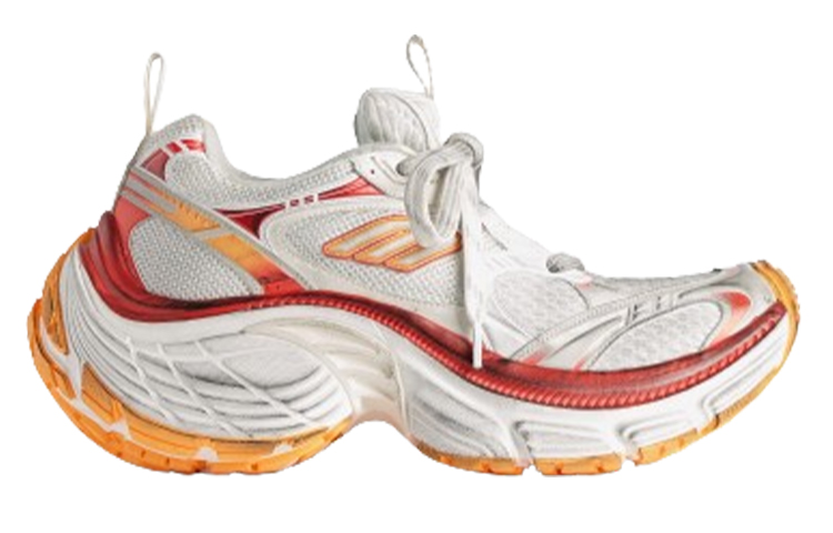 Balenciaga 10XL Sneakers 'White Red And Orange Mesh Tpu And Rubber' Women's купить в интернет-магазине Yoocart с быстрой доставкой по России.