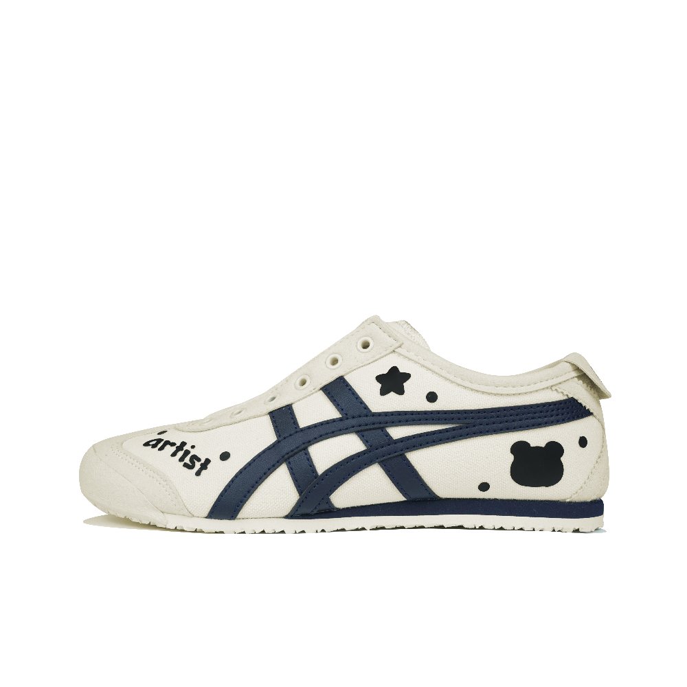 Onitsuka Tiger MEXICO 66 Lightweight Waterproof And Breathable Low-Top Casual Shoes Unisex Beige Black