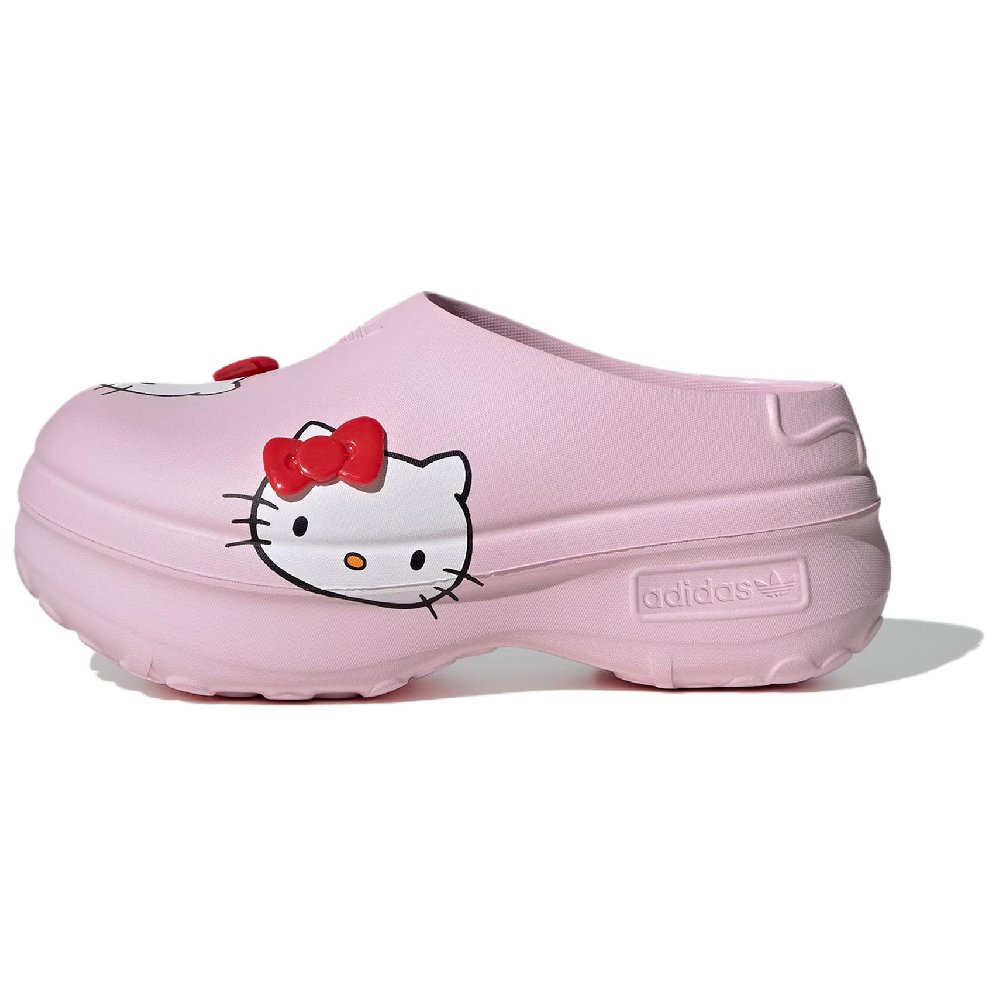 Adidas AdiFOM Stan Smith Mules Hello Kitty Clear Pink Red Women's