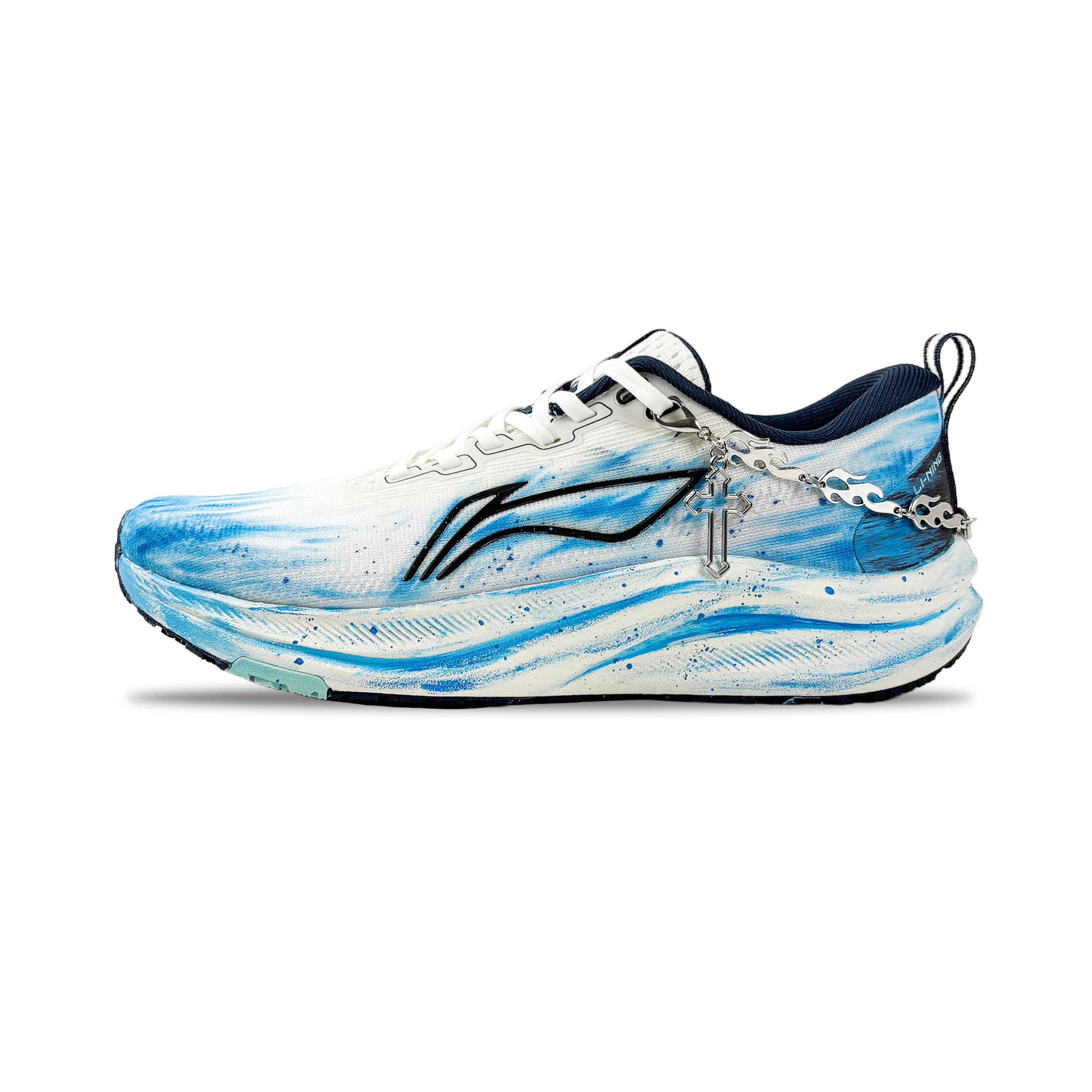 LINING Red Hare 8 Running Shoes Men's Low top Blue/White