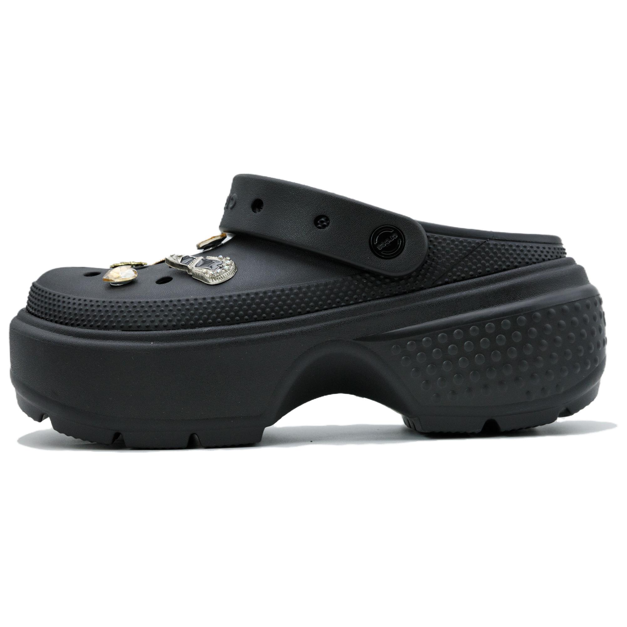 Crocs Stomp Sweet Gemstone Clogs Unisex Black