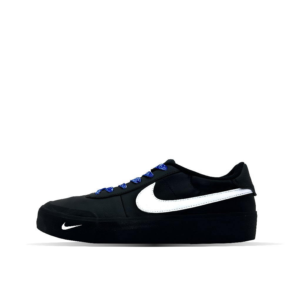 Nike Court Shot Skateboard Shoes Men Low Top Black White Blue