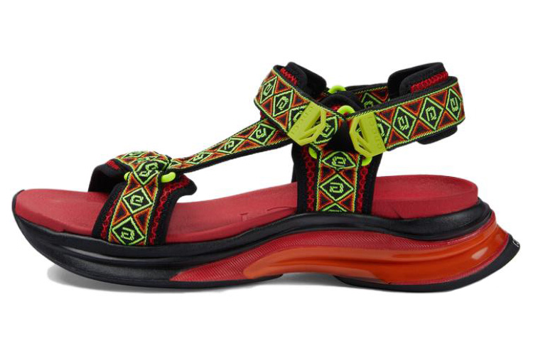 GUCCI RUN Beach Sandals Men's Red