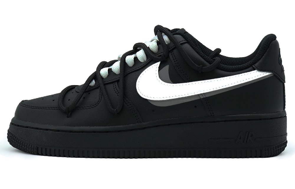 Nike Air Force 1 Skateboard Shoes Unisex Low-Top Black White
