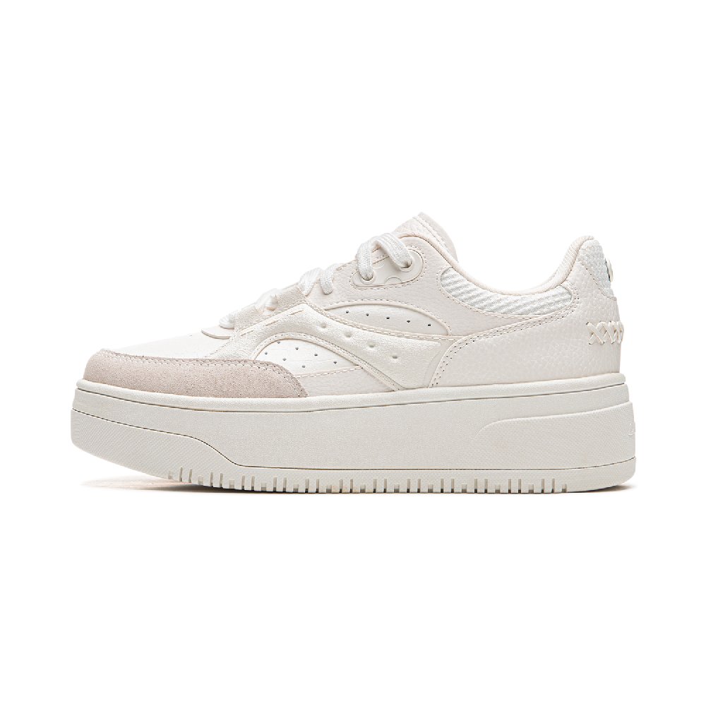 LiNing Cheese 2.0 Anti-Slip And Wear-Resistant Breathable Low-Top Skateboard Shoes Women's White Pink