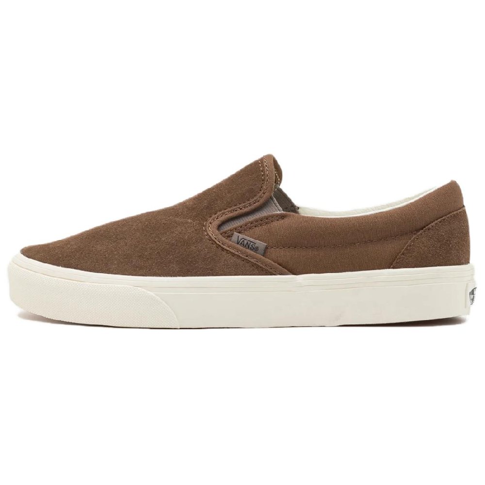 Vans Classic Slip On Abrasion Resistant Low Top Skateboard Shoes Unisex Brown