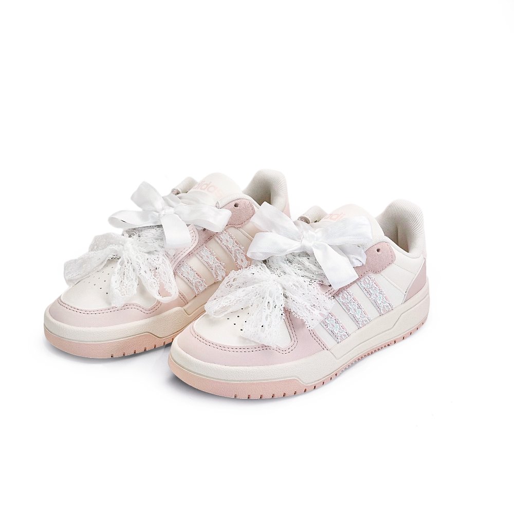 Adidas Neo Entrap Low Top Skateboard Shoes Women's White Pink