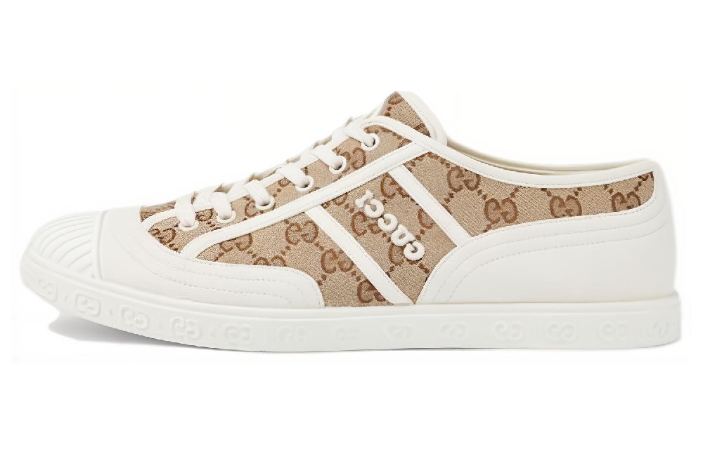 GUCCI Gg Canvas Trainer 'Beige Ebony'