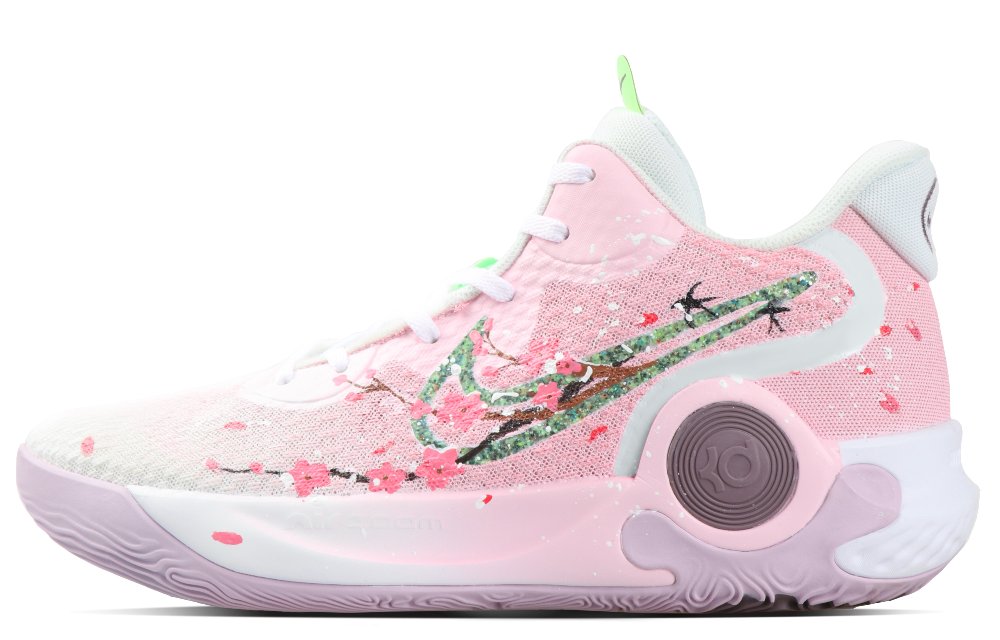 Nike KD Trey 5 IX Cushioning, Wear Resistant Low Top Basketball Shoes Men's Pink White