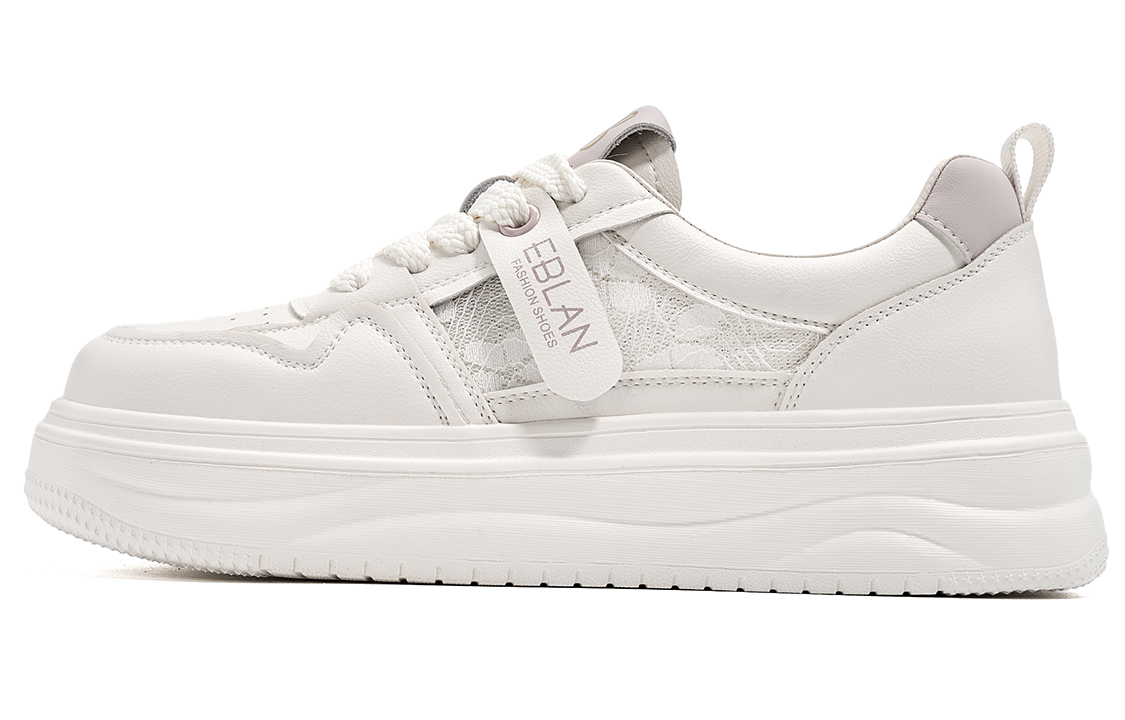 EBLAN Low Top Casual Shoes Women's Beige Purple