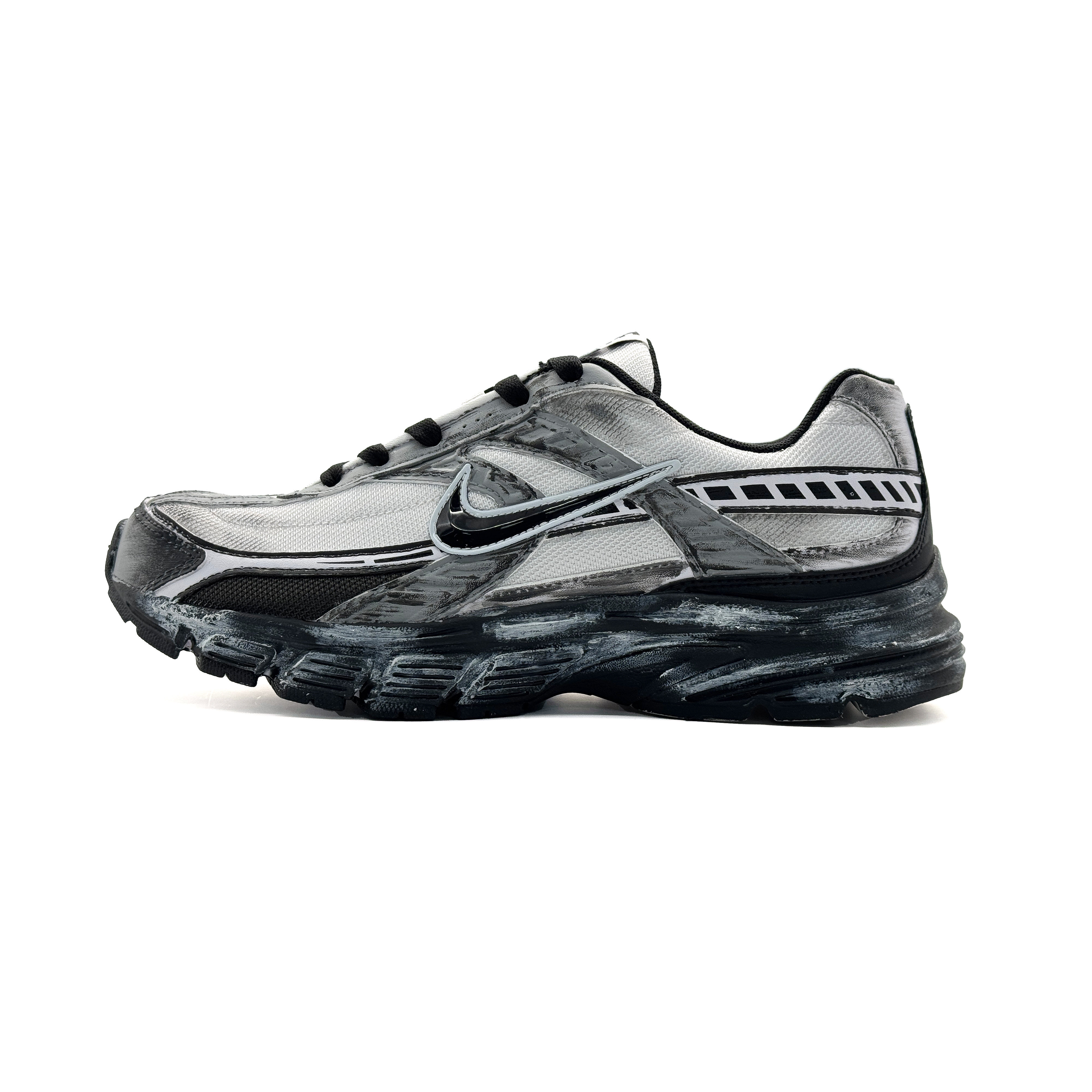 Nike Initiator Cushioning And Breathable Low Top Running Shoes Men's Black Gray купить в интернет-магазине Yoocart с быстрой доставкой по России.