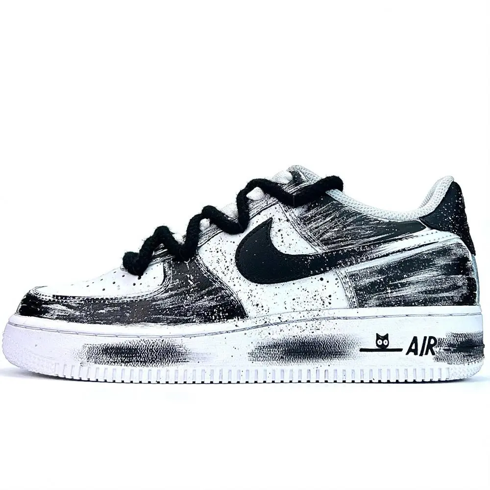 Nike Air Force 1 Skateboard Shoes Unisex Low top Black/White