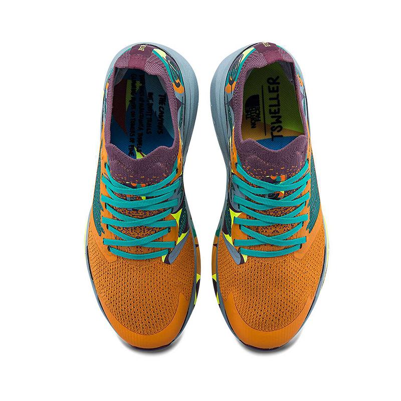 THE NORTH FACE Wear-Resistant Low-Top Running Shoes Women's Orange Purple