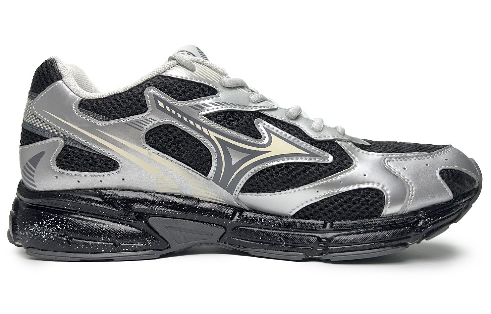 Mizuno Speed 2K Guardian Of The Black Night Wear-Resistant Breathable Rebound Low-Top Casual Shoes Unisex Black Silver